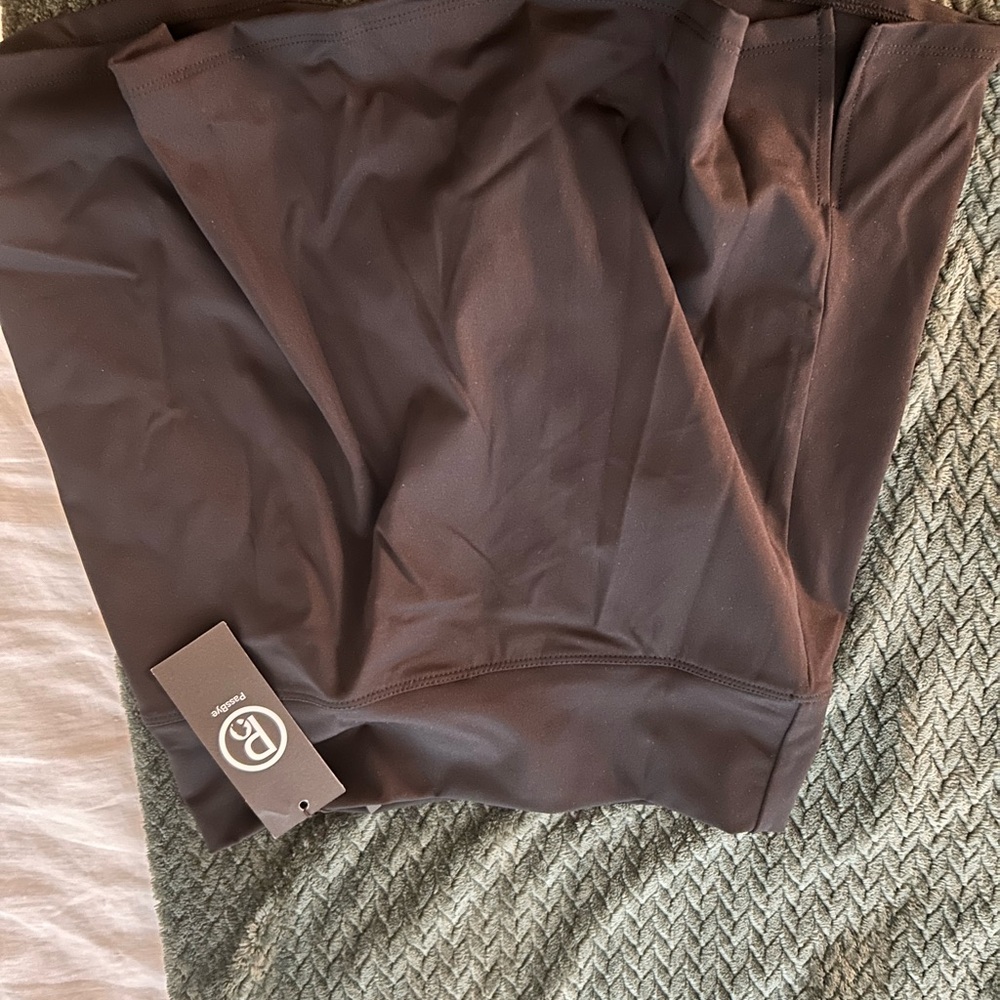 black tennis Skirt with Logo Tag